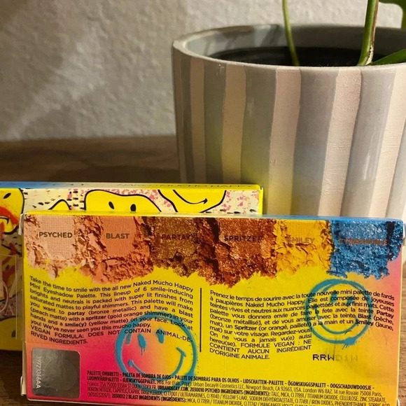 HOST PICK *NIB* URBAN DECAY x SMILEY Naked Mini Eyeshadow Palette - Mucho Happy - Picture 3 of 4